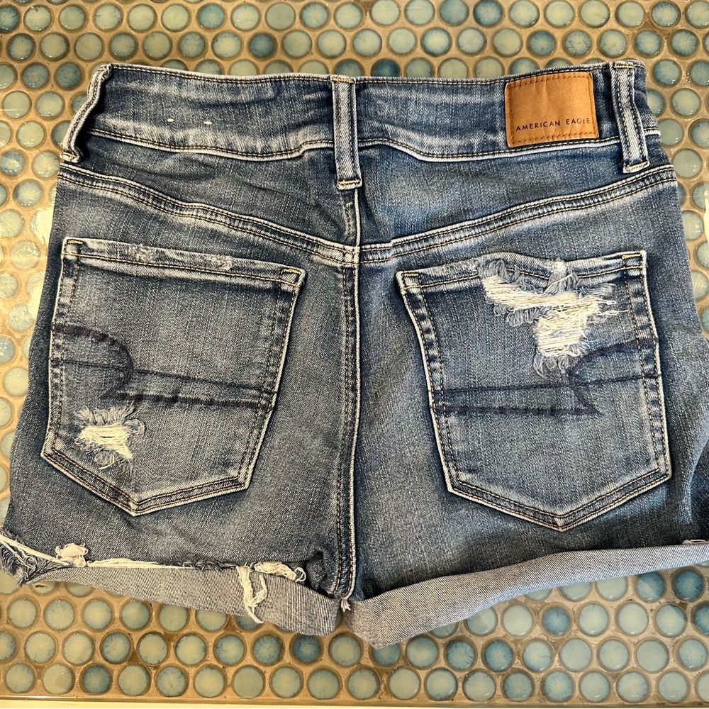 American Eagle High Waisted Denim Shorts